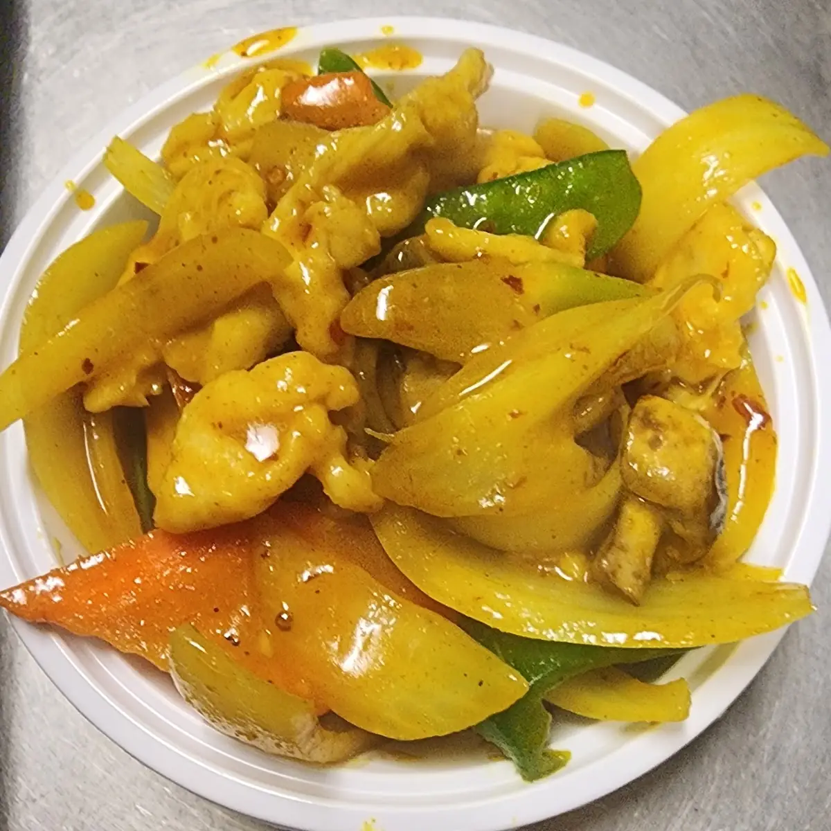 curry chicken w onion 咖喱鸡